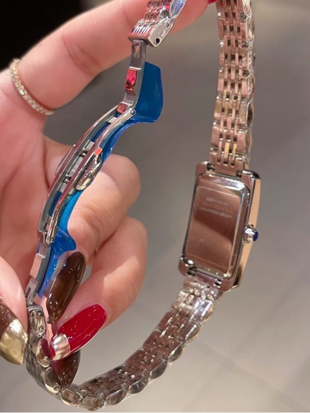 Cartier watch rose Gold-Tone Crystal Accent Women’s Bracelet Watch - Picture 4 of 4